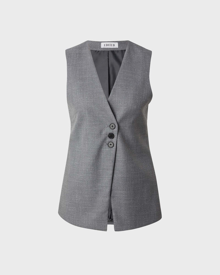 Vanessa Vest Grey Melange