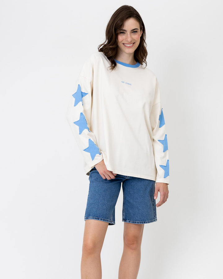 Venetia Longsleeve Stars Off White