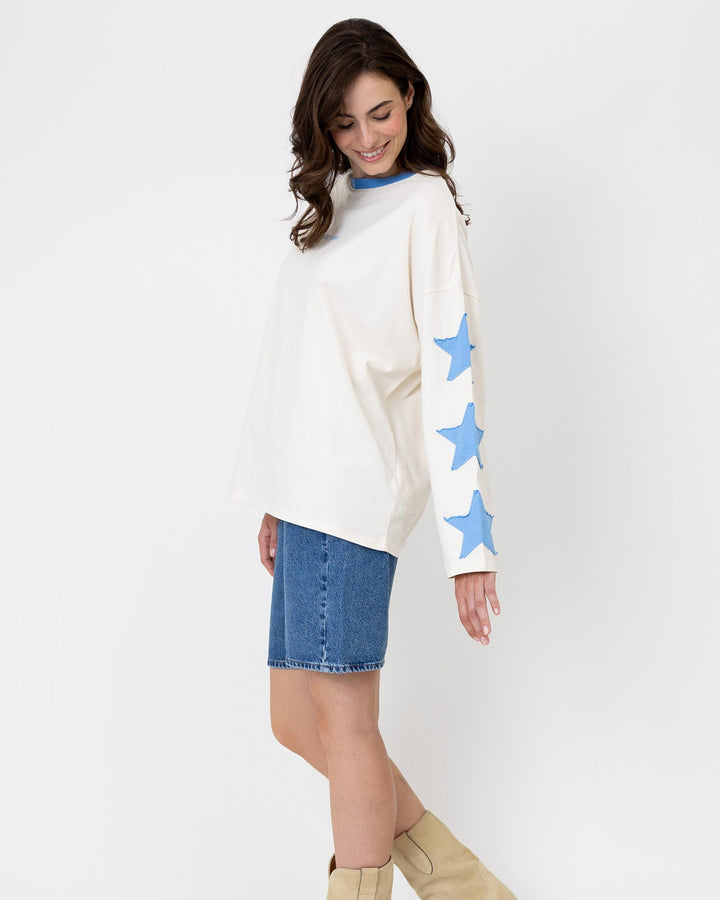 Venetia Longsleeve Stars Off White