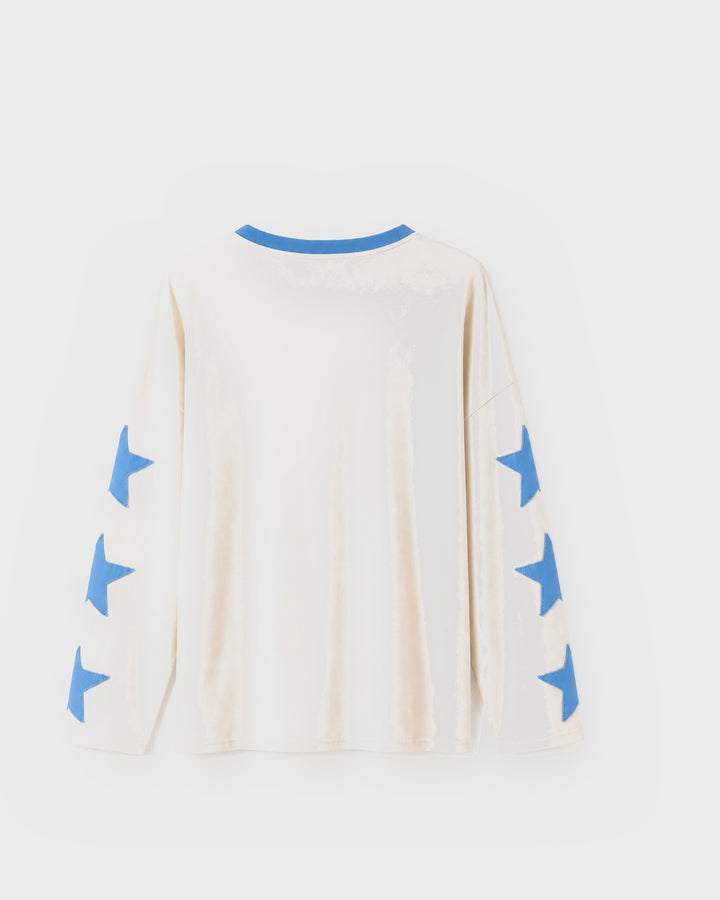 OH APRIL Longsleeve Venetia Longsleeve Stars Off White – Bild 2