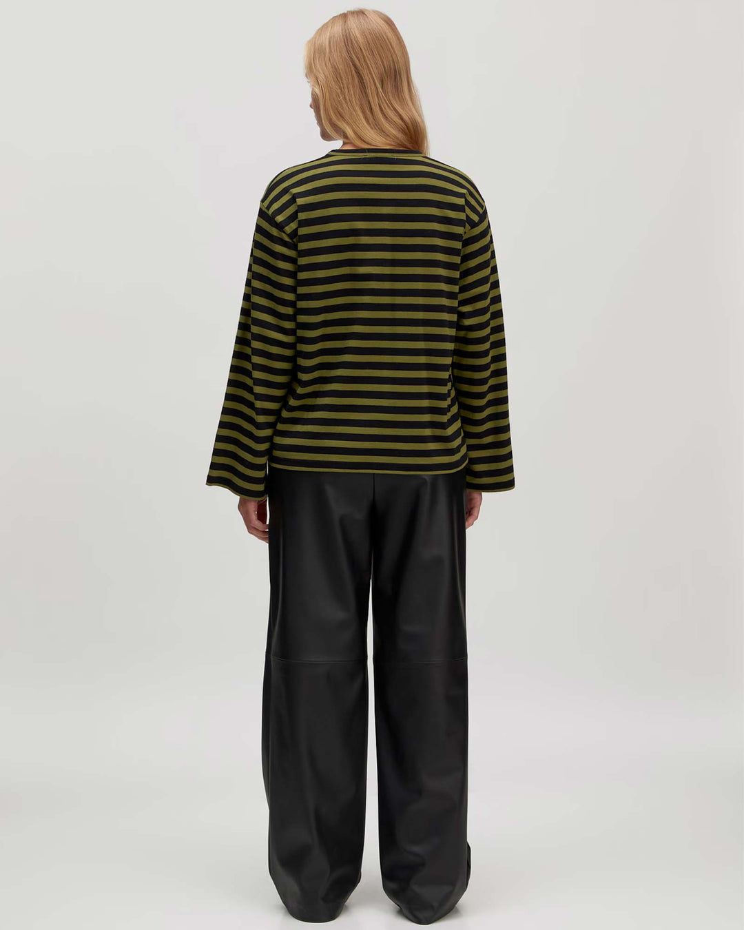 Verlee Longsleeve Stripes Black Green Oasis