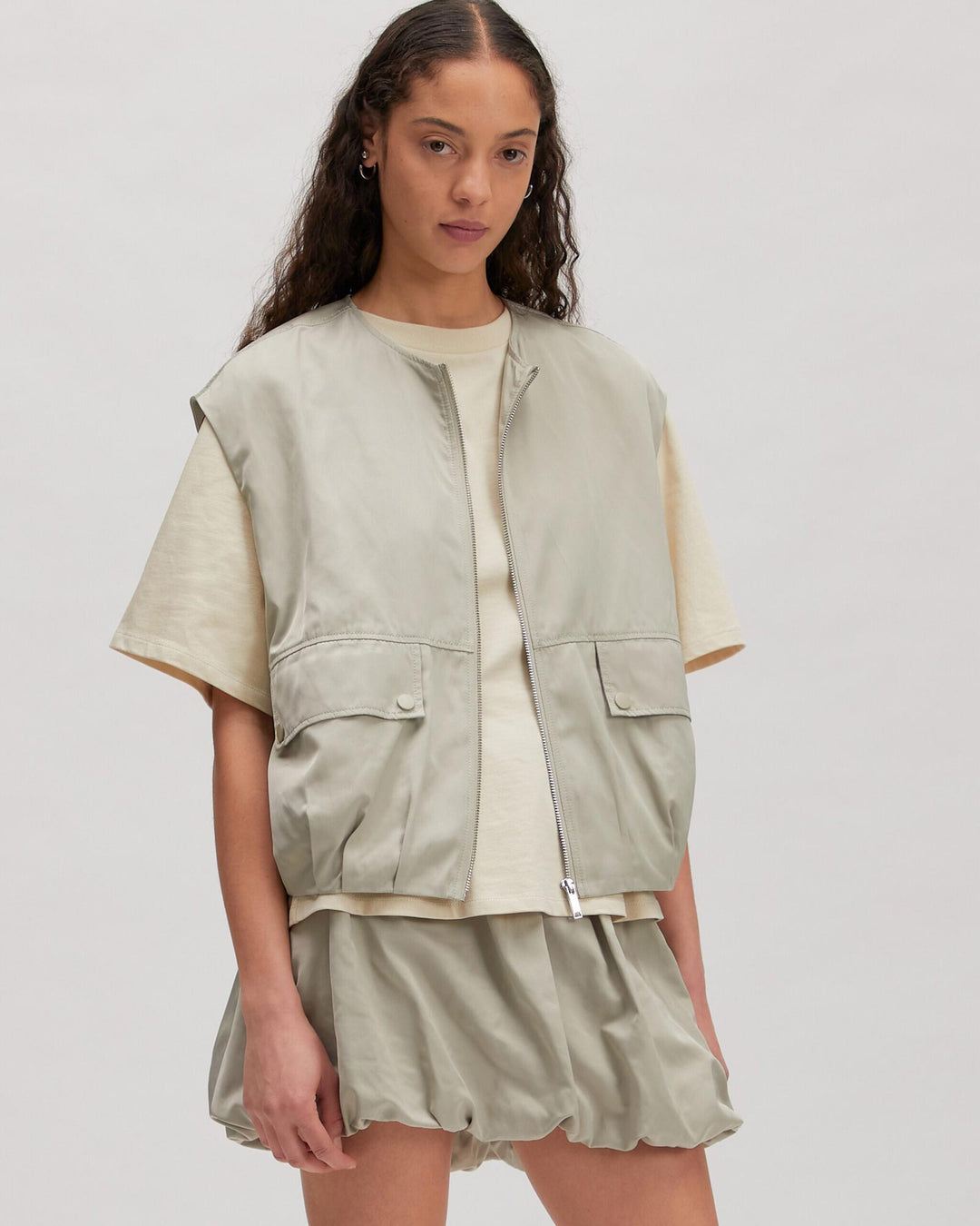 Veronica Vest Abbey Stone