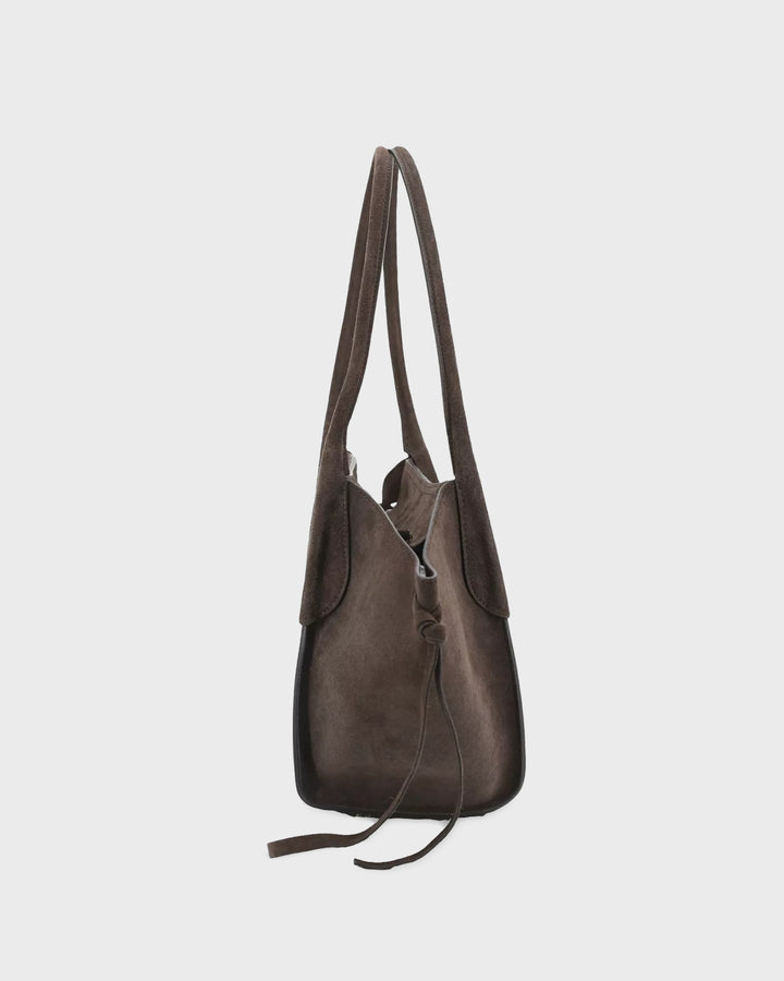 ABRO Handtasche Vibe Shopper Small Dark Brown – Bild 3