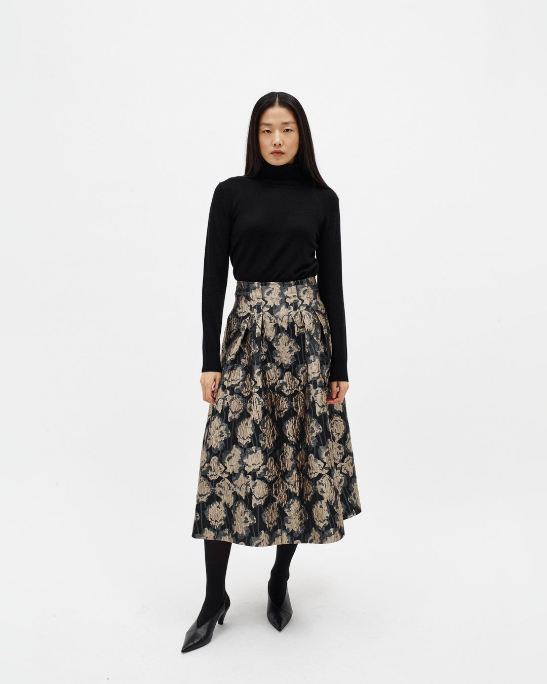 InWear Rock Yancieiw Skirt Flower Jacquard – Bild 3