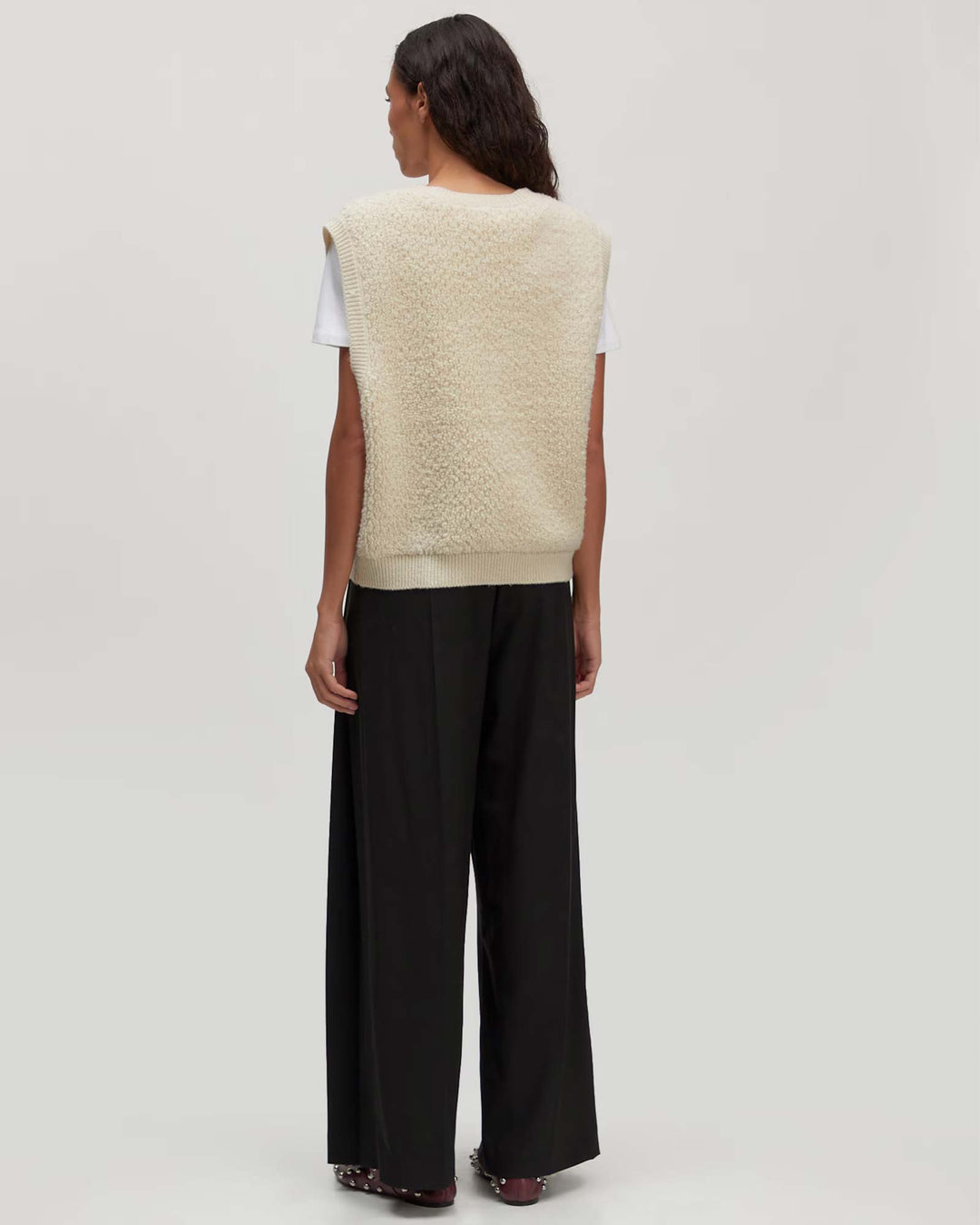 Yuna Wool Vest Gardenia