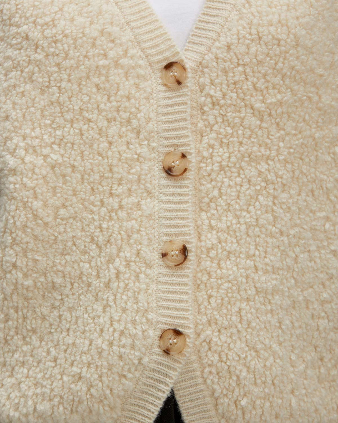 Yuna Wool Vest Gardenia