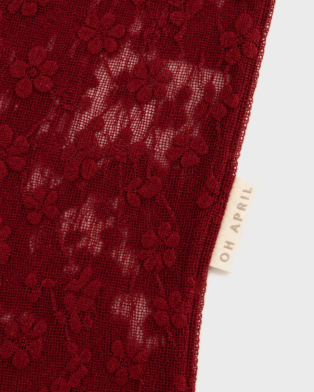 OH APRIL Longsleeve Zahara Lace Longsleeve Cherry Red – Bild 3