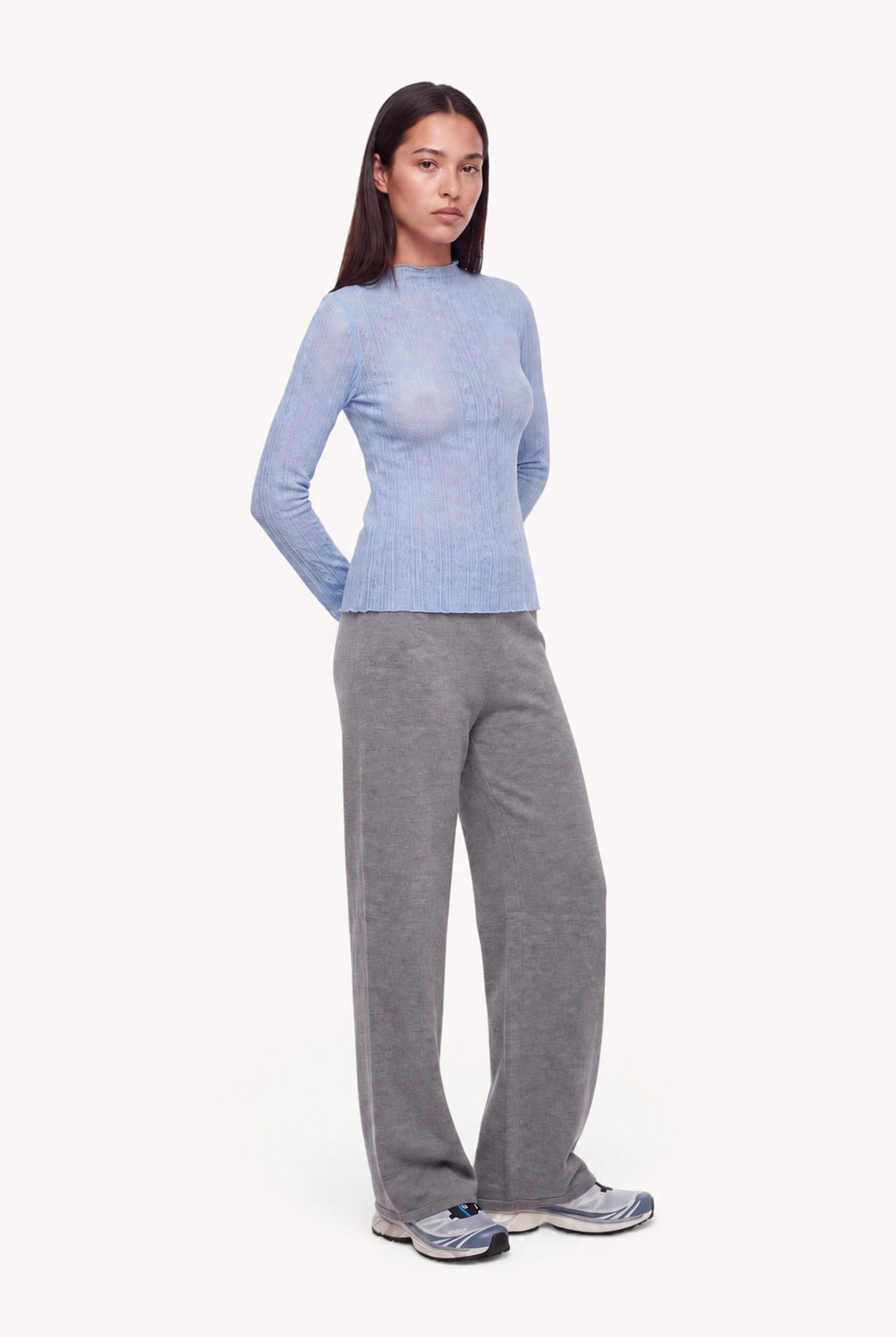 Zahara Lace Longsleeve Sky Blue