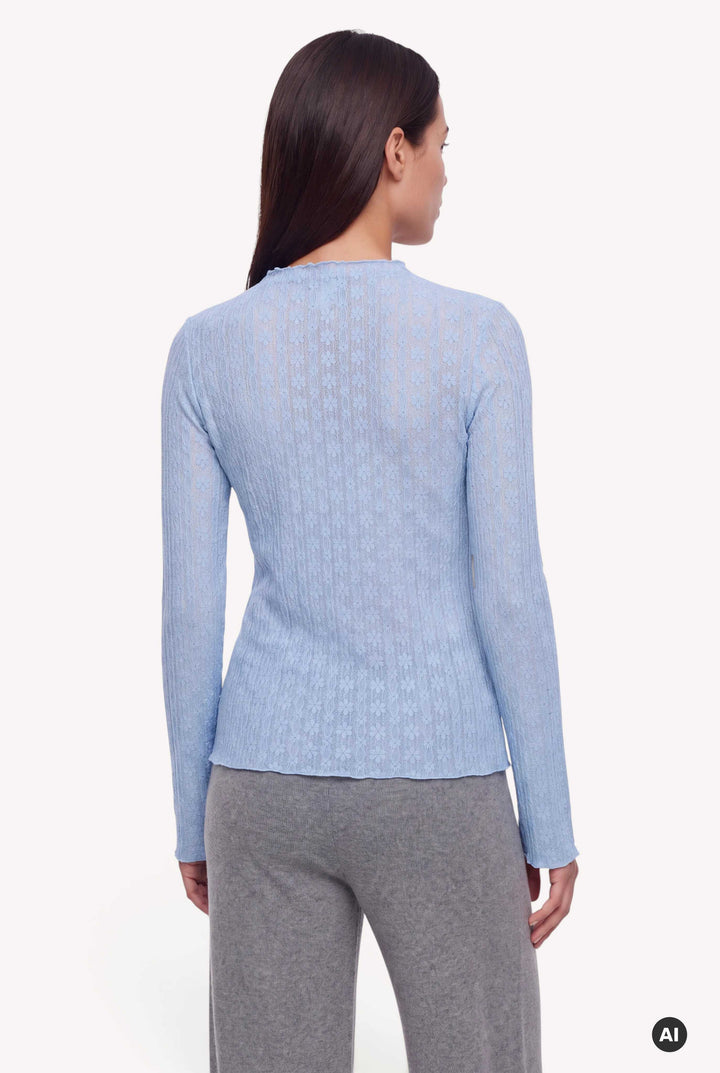 Zahara Lace Longsleeve Sky Blue