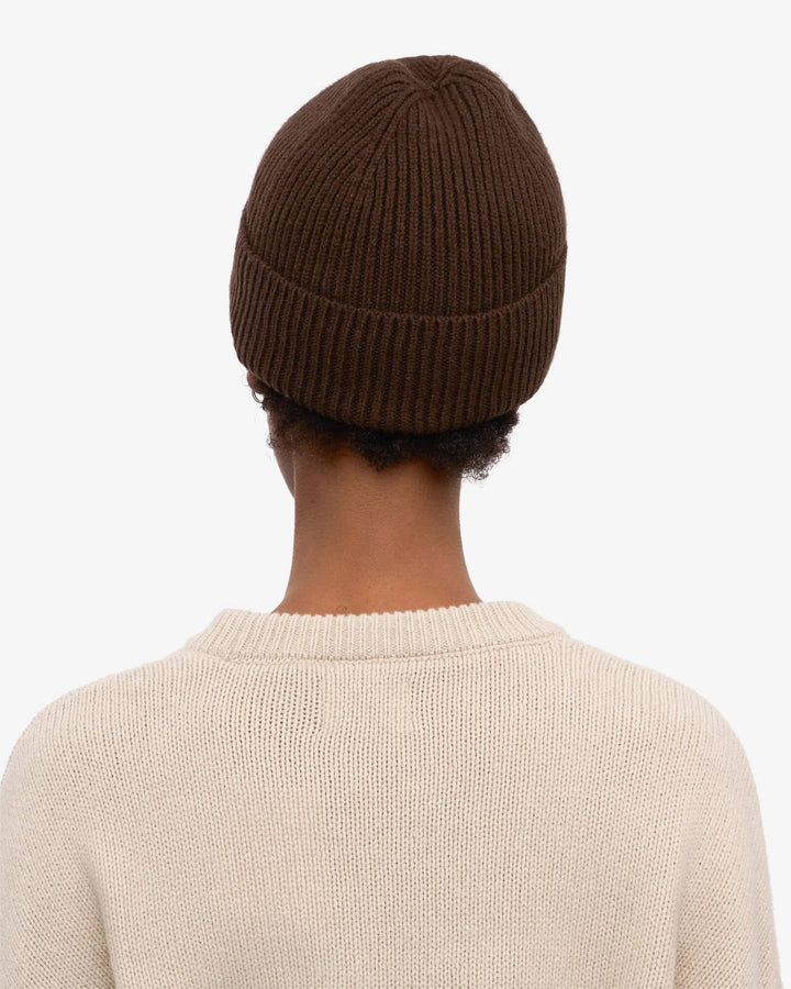 Merino Wool Beanie Coffee Brown