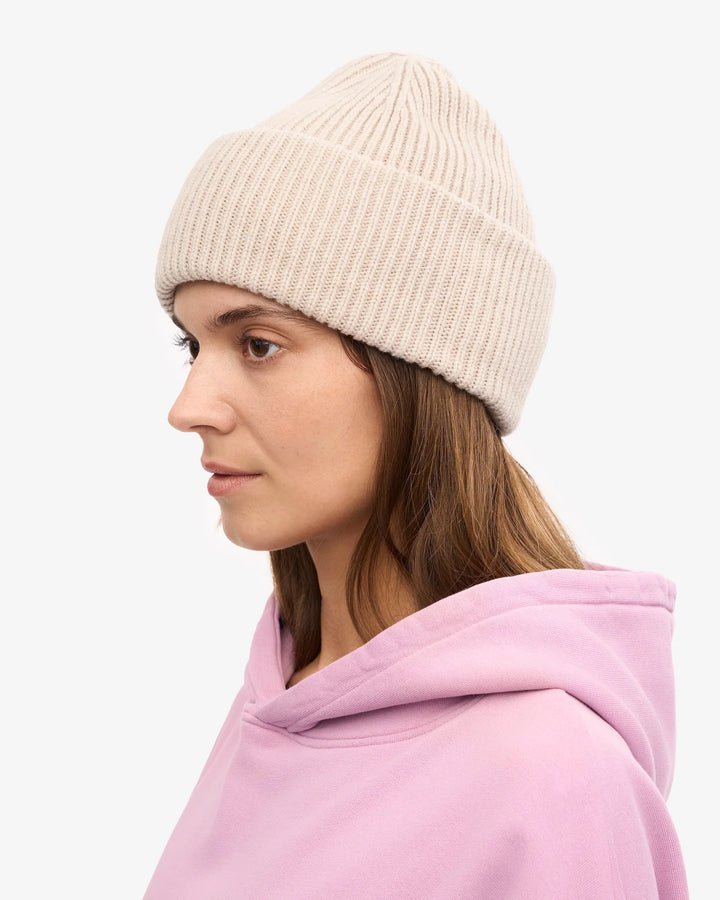 Merino Wool Hat Ivory White