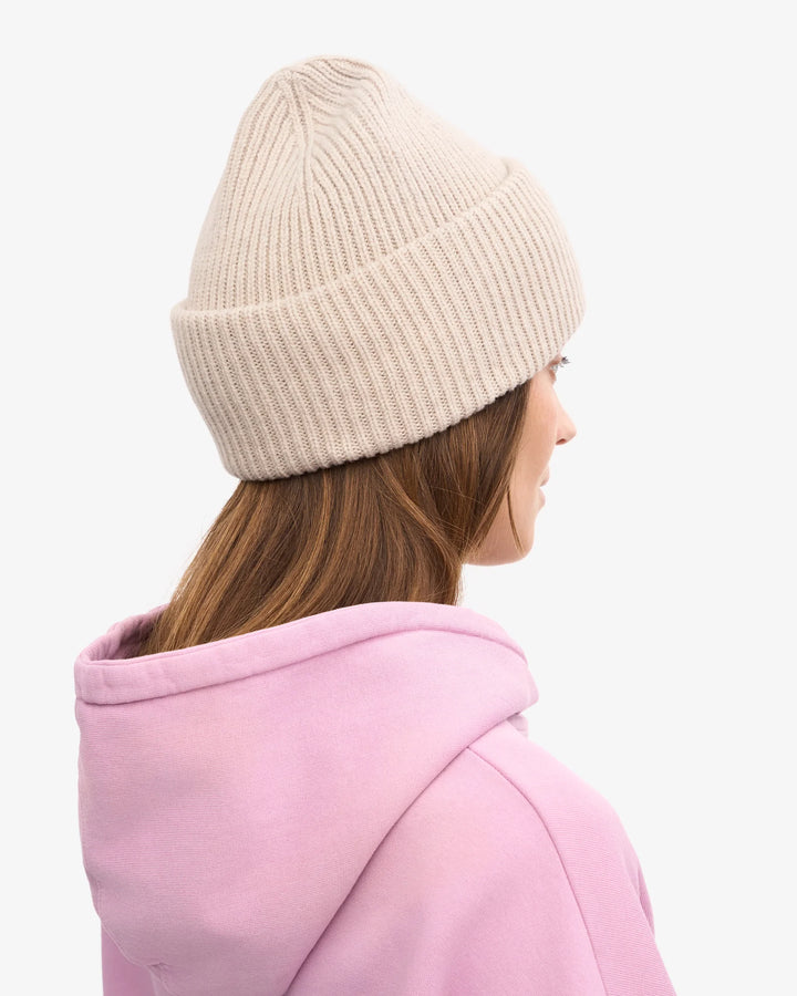 Merino Wool Hat Ivory White