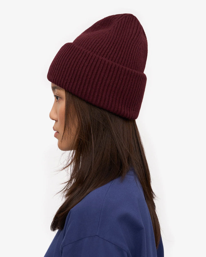 Merino Wool Hat Oxblood Red