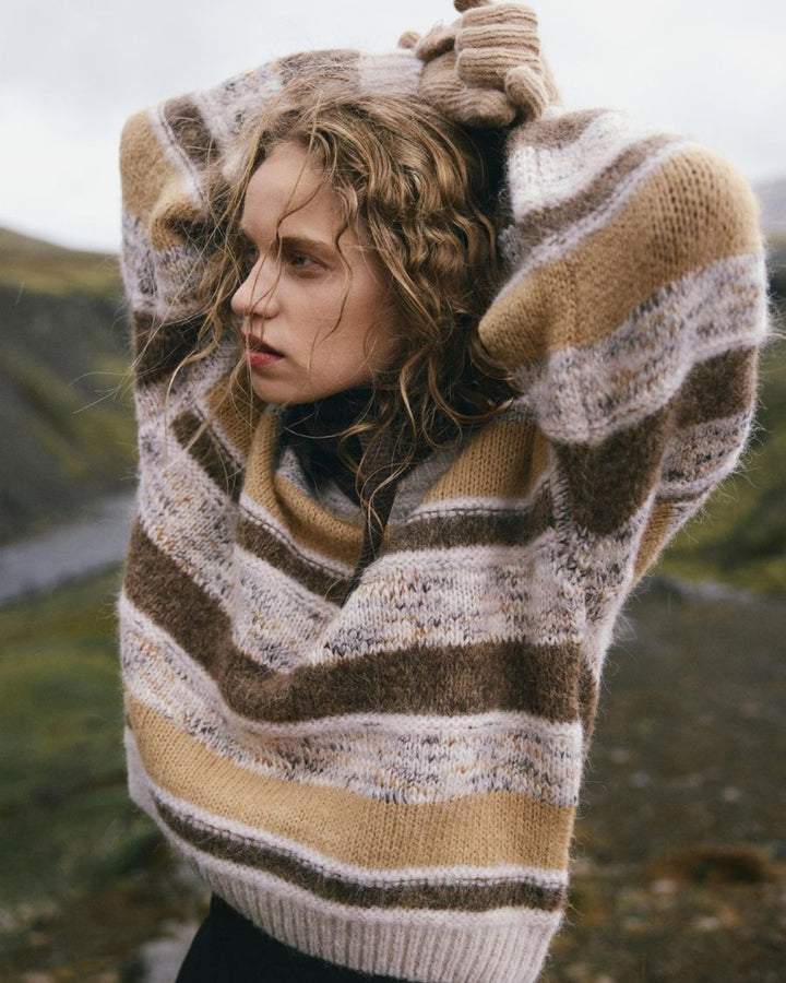 MSCHConstance
Pullover Stripe Oatmeal/Slate Bla