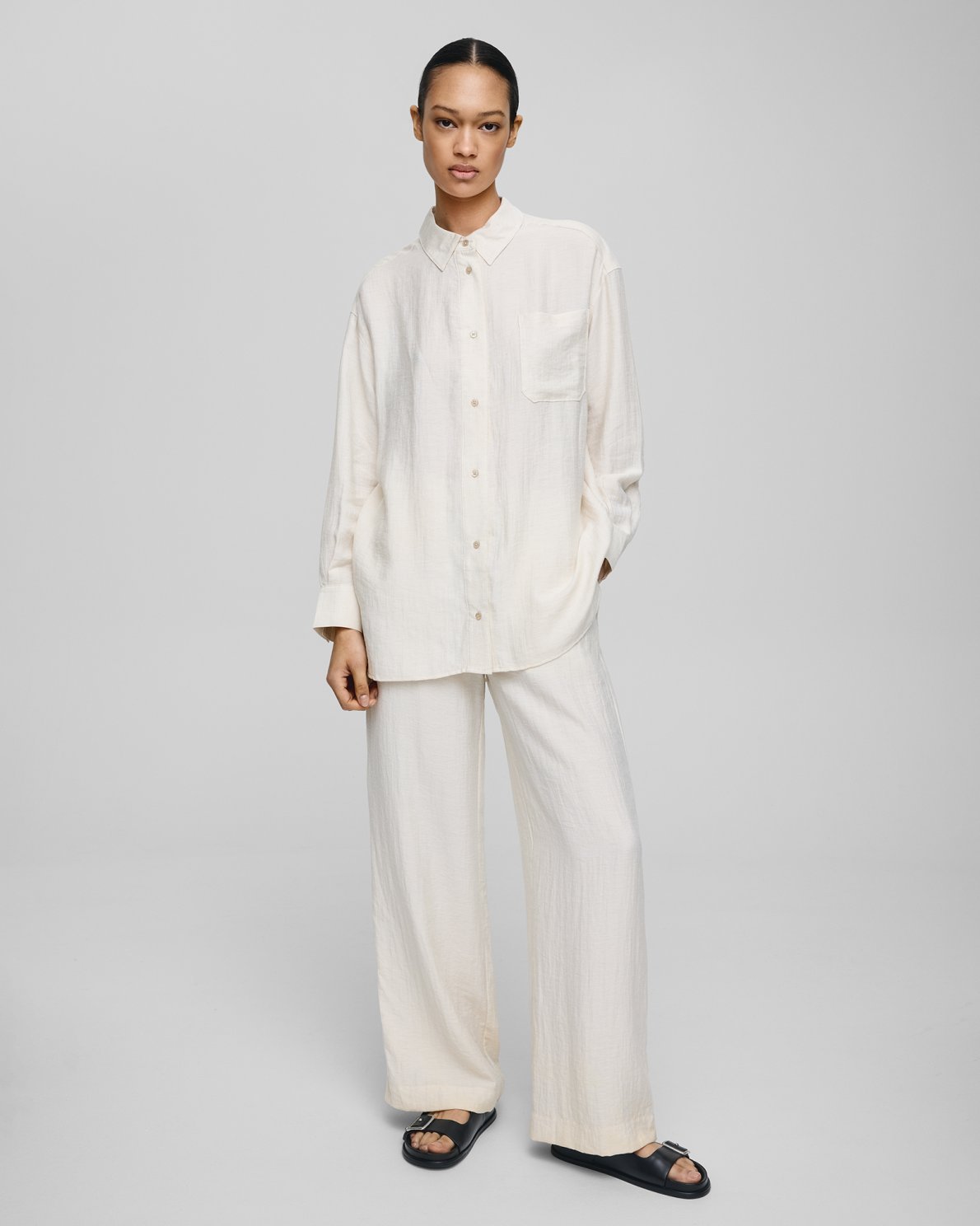 MSCHDisa HW Pants Sand Melange myMEID