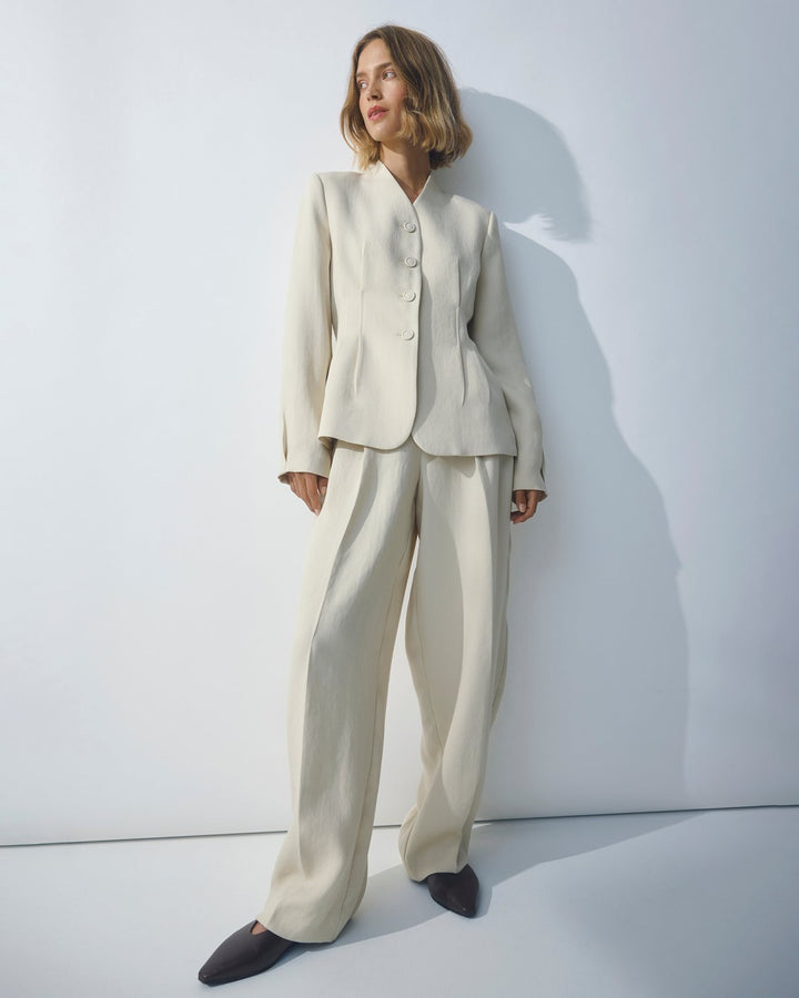 MSCHEsteriane HWPants Oatmeal Melange