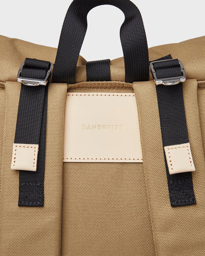 Sandqvist Rucksack Bernt Multi Bronze/Black with Natural leather myMEID
