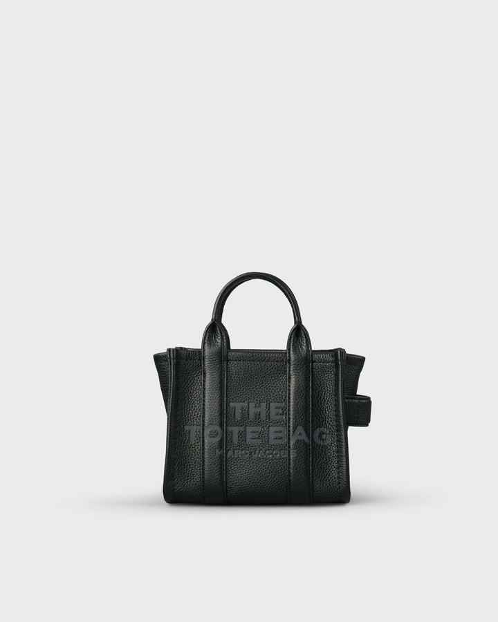 Marc Jacobs Handtasche The Leather Micro Bag schwarz