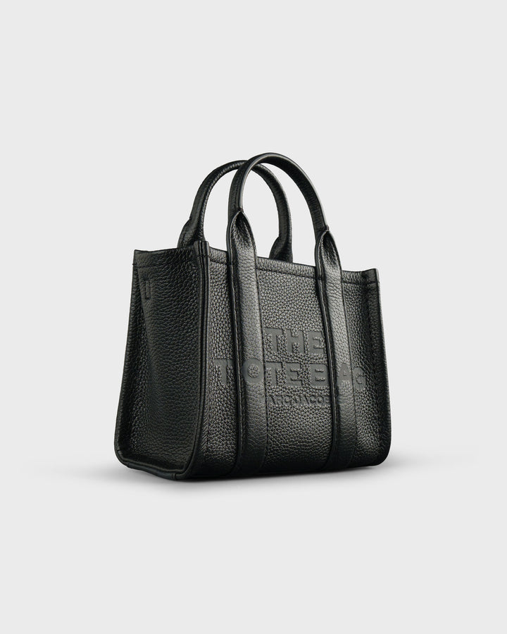 Marc Jacobs Handtasche The Leather Micro Bag schwarz