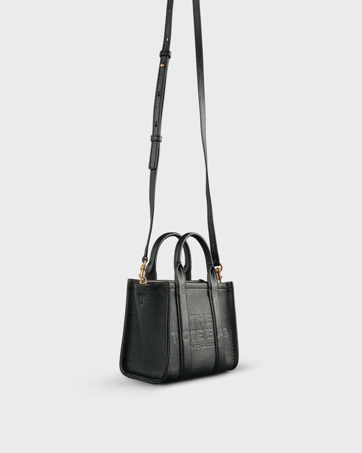 Marc Jacobs Handtasche The Leather Micro Bag schwarz