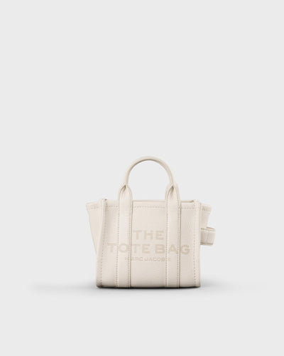 Marc Jacobs Handtasche The Leather Micro Bag Cotton Silver myMEID